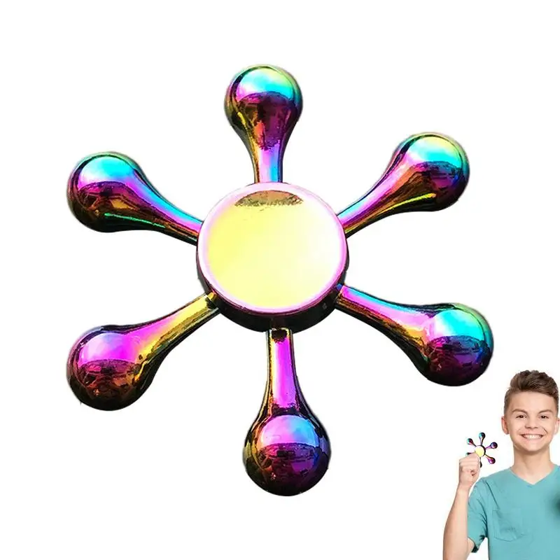 Fingers pitze Kreisel Metall Hand Finger Kreisel Spielzeug Spinner tragbare Rotation robuste zappeln Handspiel zeug für Familien Liebhaber Kinder