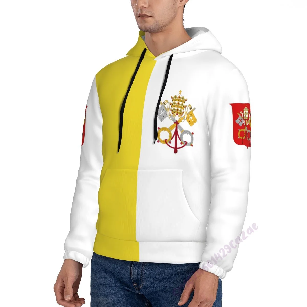 Custom Name Vatican City 3D Country Flag Print Hoodie Men Sweatshirt Women Hip Hop Streetwear Tracksuit Clothing