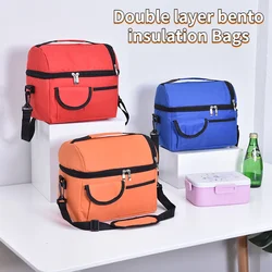 Lunch Bag Reusable Insulated Thermal Bag Women Men Multifunctional Cooler and Warm Keeping Lunch Box Leakproof Waterproof