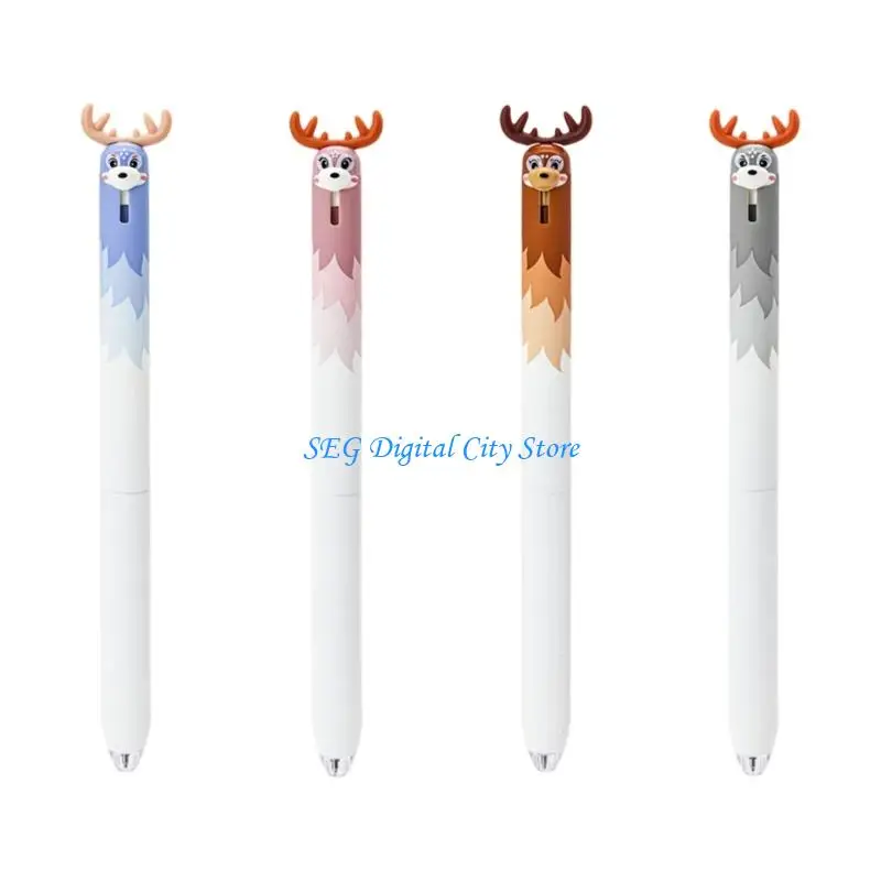 U75B 12Pcs Noise Retractable Gel Pen Fast Dry Non Smudge Writing Pen Comfortable Handle For Students Professional