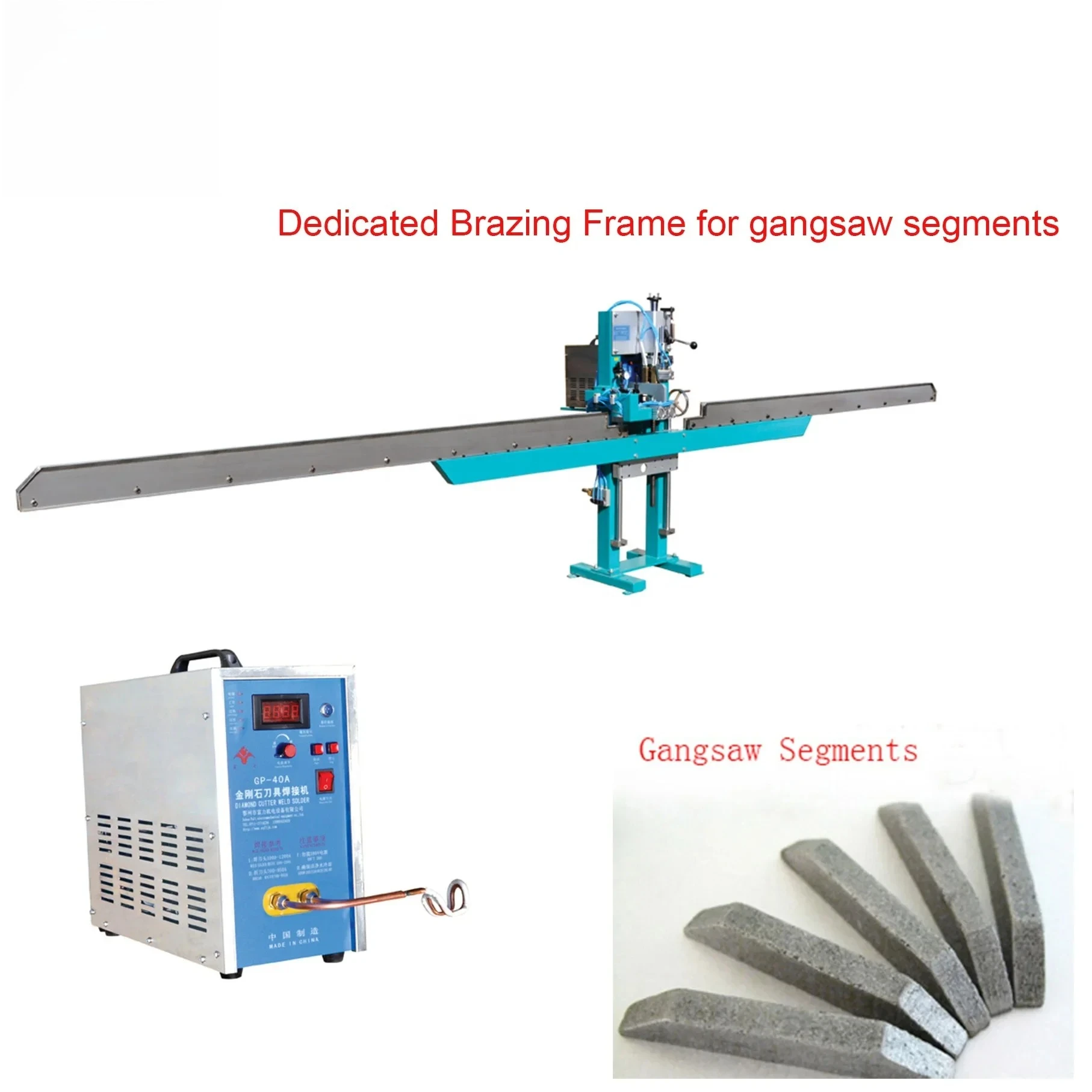 Diamond Gang Saw Blade Brazing Machine, Industrial Diamond Tools for Marble Cutting, Factory Wholesale Supply