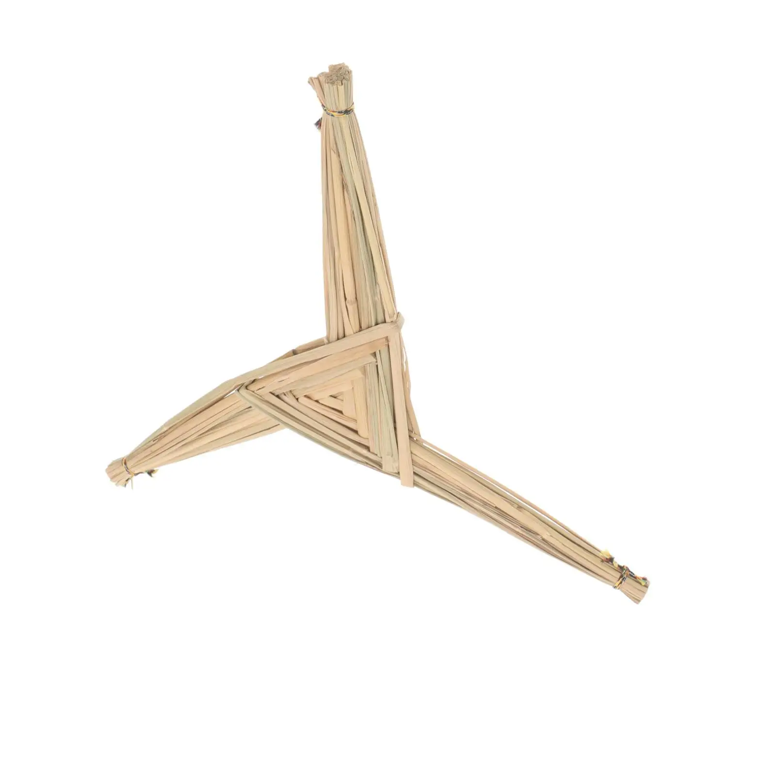 

8.65X8.65X0.47" Straw Cross Handwoven Irish Traditional Craft Wall Hanging Decor For Home Blessing Church Altar Irish Souvenir