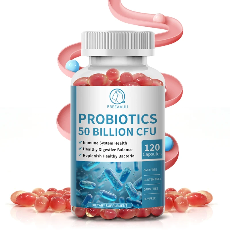 

BBEEAAUU Probiotic Capsules Protect the Intestines Promote Healthy Digestive Function Reduce Bloating and Constipation