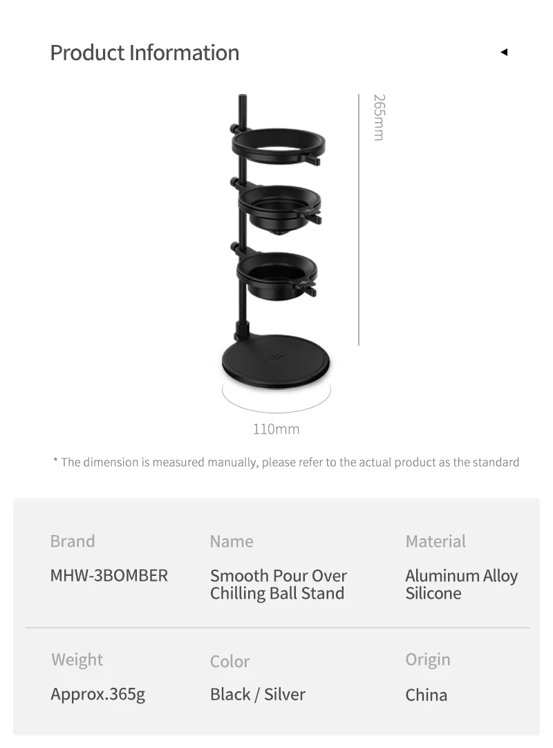 MHW-3BOMBER Pour Over Kühlkugeln 2er-Pack Kaffee-Gefrierkugeln für Pour Over Kaffee Edelstahl-Eiskugeln Barista-Werkzeuge für Zuhause – Detail 1