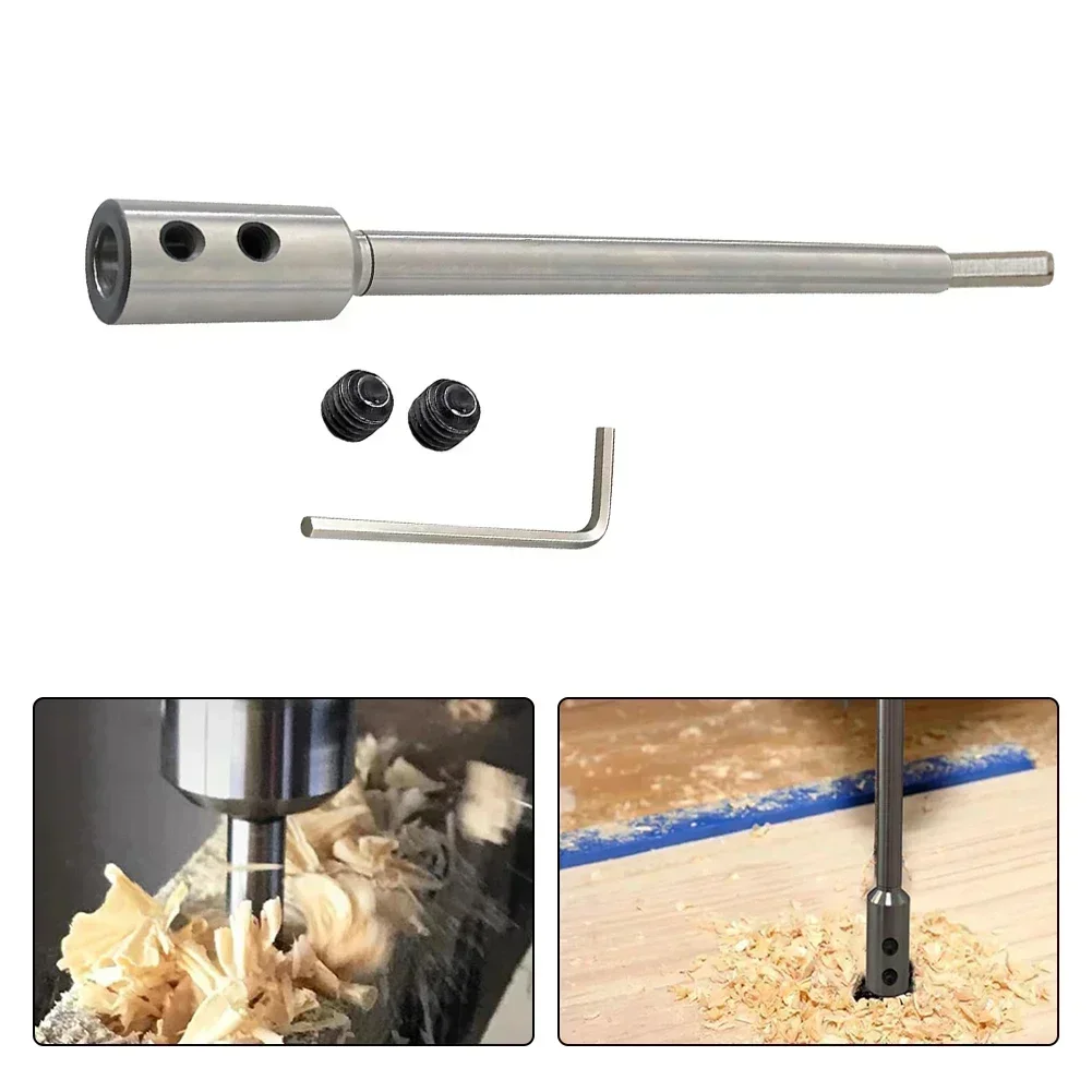 1pc 254mm Long Drill Extender Forstner Bit Extension For Wood Turners Furniture Carpentry Enhance Drilling Depth Power Tools