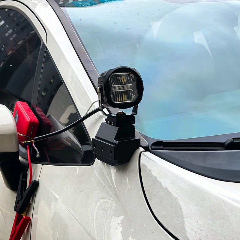 RTG Auxiliary Lights Stand Hood Light Stable Light Base A-pillar Spotlight Bracket for Honda FIT/Jazz 2014-2019