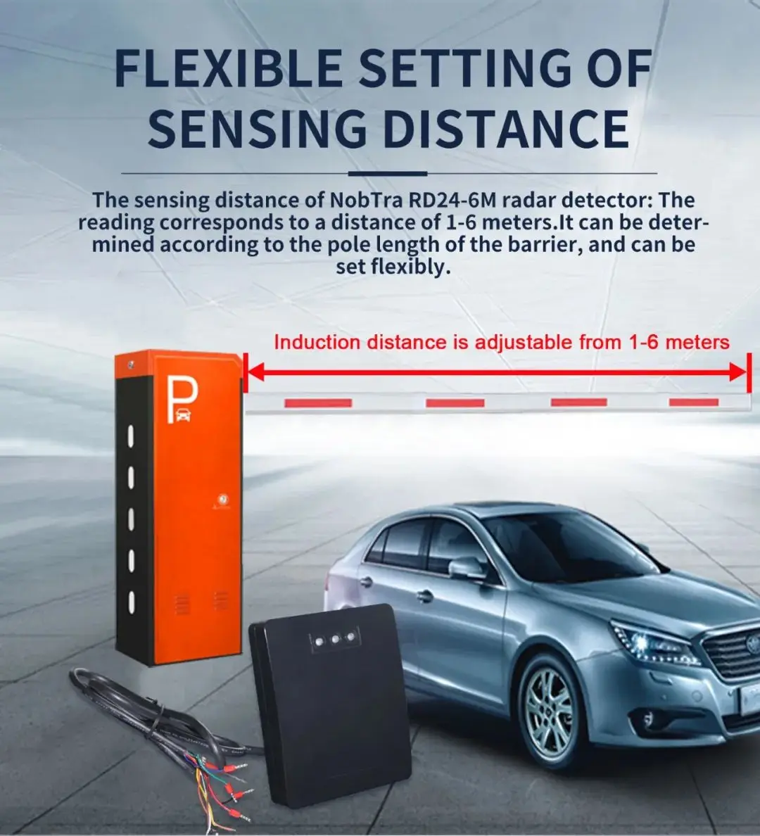 24GHz Millimeter Wave Radar Sensor for Parking Gate Trigger and Anti-pinch Safety