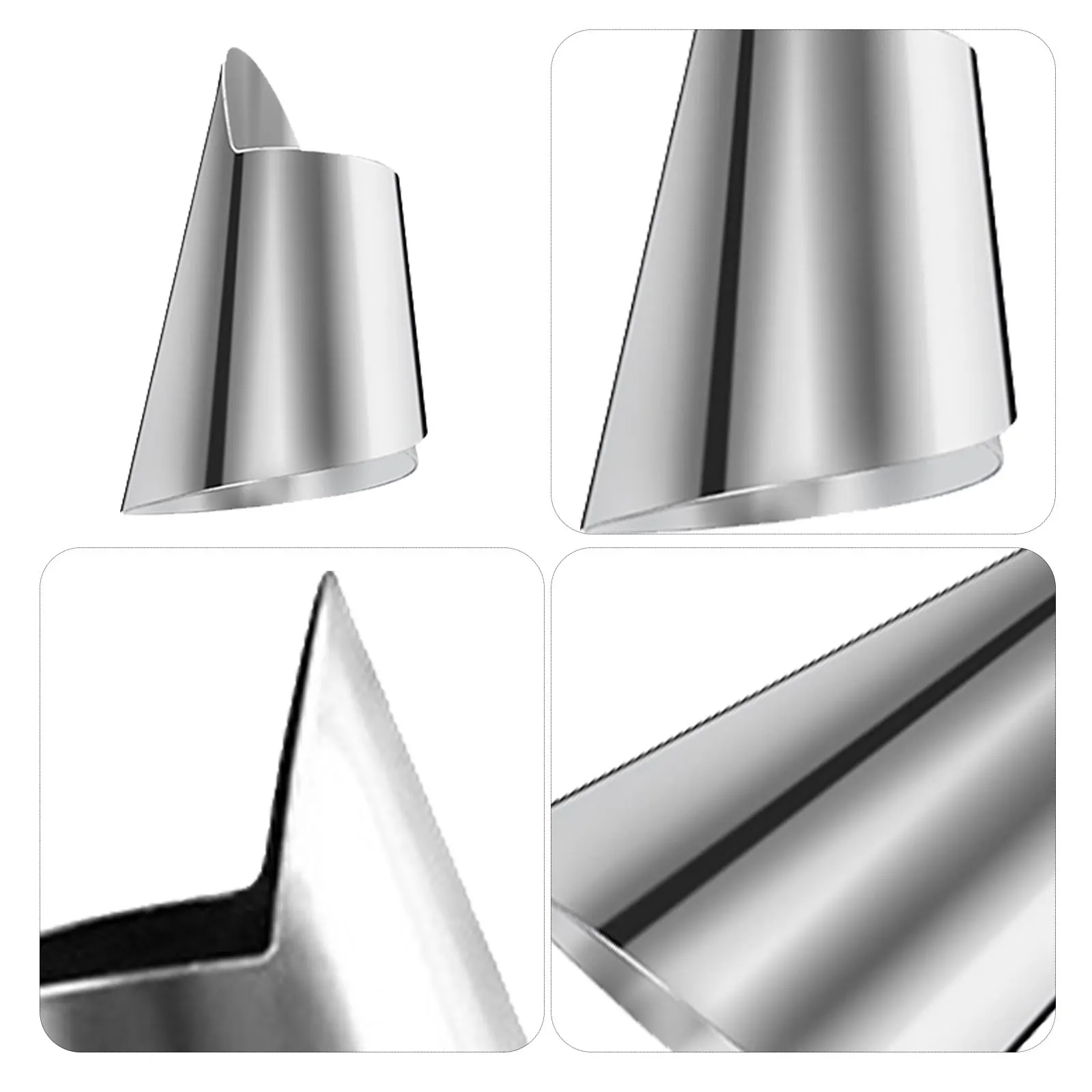 20Pcs Finger Guard Stainless Steel Finger Protector Cutting Nail Cover for Kitchen Shelling Peeling Nut Tools Vegetable Fruit