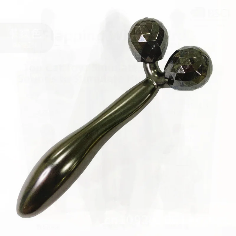 3D Massager Facial Muscle Beauty Stick Gold Roller Trillingstype Zinklegering Gezichtshulpmiddel voor huidverzorging