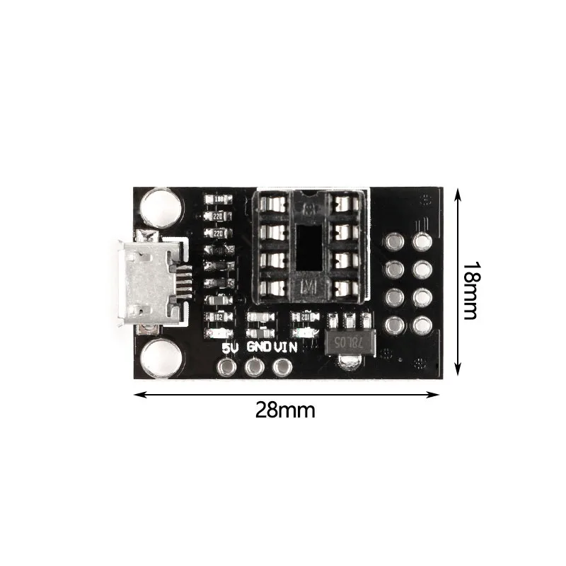 Original Genuine ATtiny13A ATtiny25 ATtiny45 ATtiny85 Pluggable Programming Development Board IC Module For Arduino Makers & S