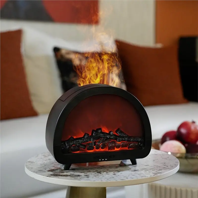 SYW-Decorative Lantern Night Light LED Simulation Log Flame For Fireplace For Party Christmas Holiday Home Gift Decoration Light