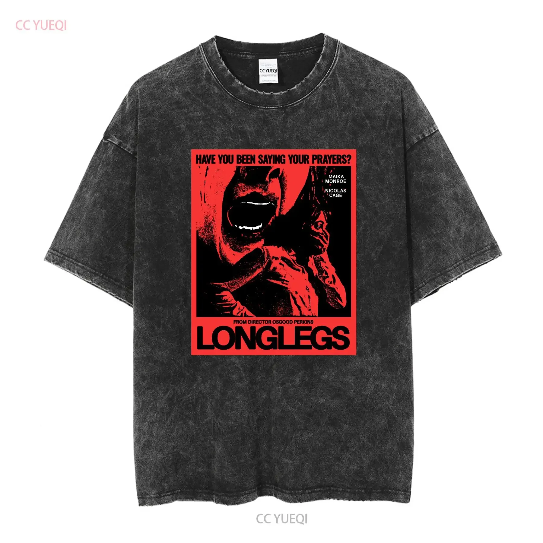 Longlegs Horror Movie Have You Been Saying Your Prayers Vintage s T shirt vintage Washed Casual Versatile streetwear Slightly