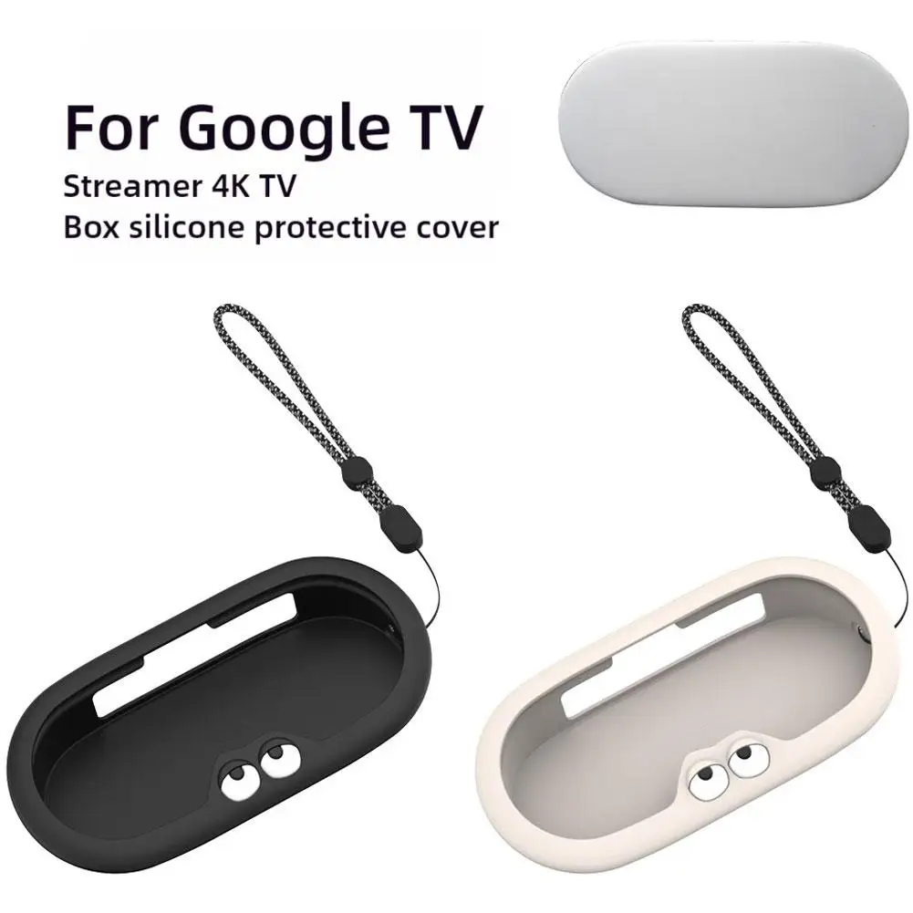 For Google Google Ty Streamer 4K TV Box Silicone Protective Cover Solid Color Simple Dust Silicone Set-Top Box Protective Case