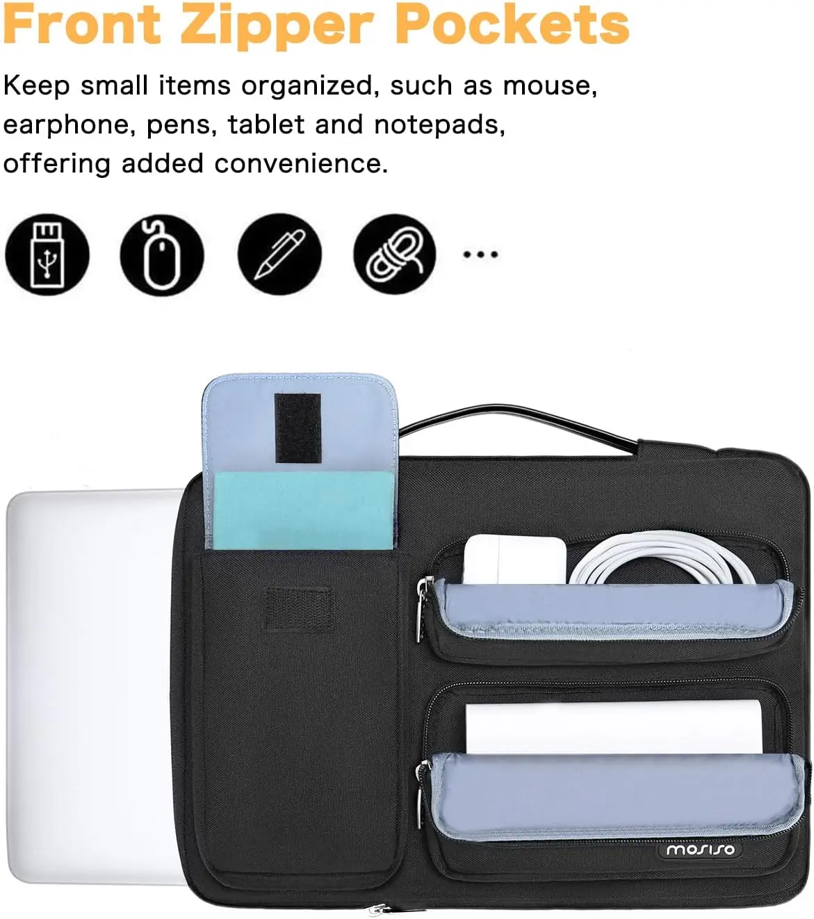 Shockproof Laptop Handbag Sleeve for Macbook Pro Air 13 14 15 16 inch HP Acer Notebook Briefcase Cover Men Women Carrying Case