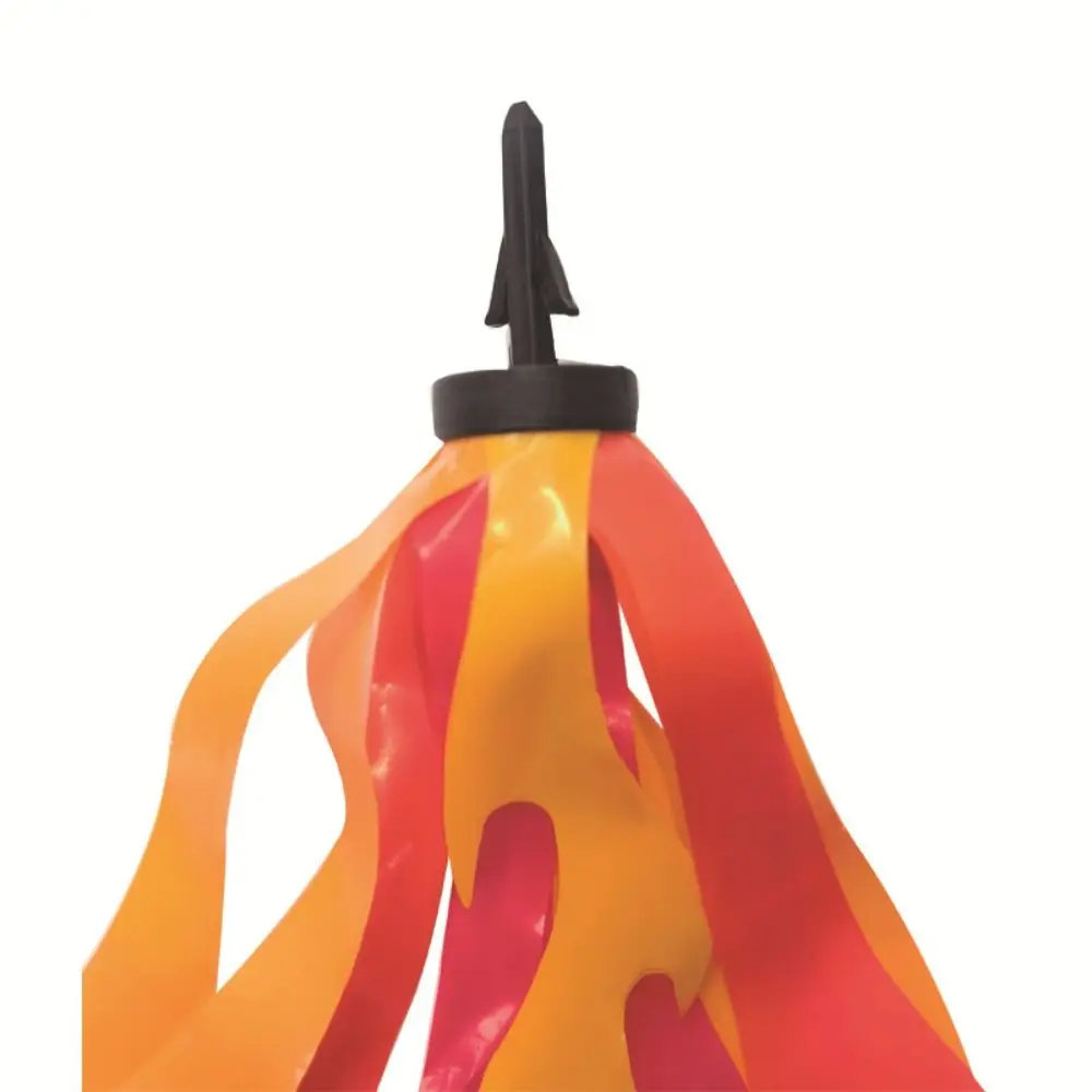 

2pcs Vibrant Bicycle Tassels Flame Design Lightweight Bike Streamers High Saturation Weatherproof Bike Decorations