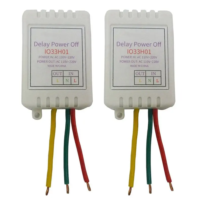 B67C 4PCS 1-480Min Timer Adjustable Disconnect Delay Controller AC 110V 220V Power-On Delay OFF Relay Switch Voltage Output