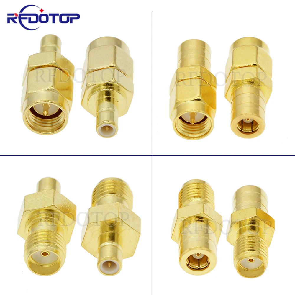 1Pcs SMA to SMB Male Female RF Coaxial 50 Ohm Adapter Aerial Antenna Connector for DAB+/FM/AM Radio Car Truck Satellite Radio