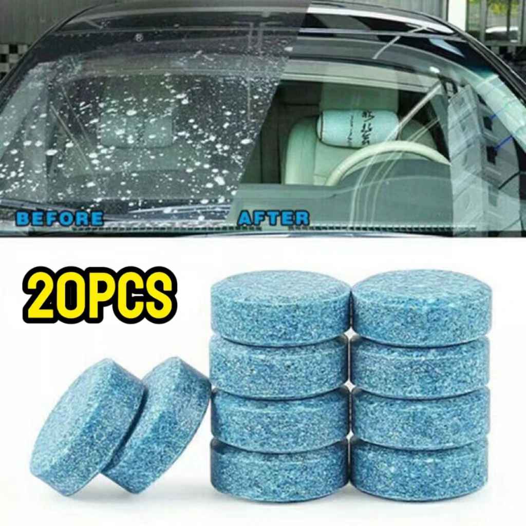 Tabletas efervescentes para parabrisas de coche, limpiador sólido, herramientas de limpieza para limpiaparabrisas, accesorios para lavado de polvo y