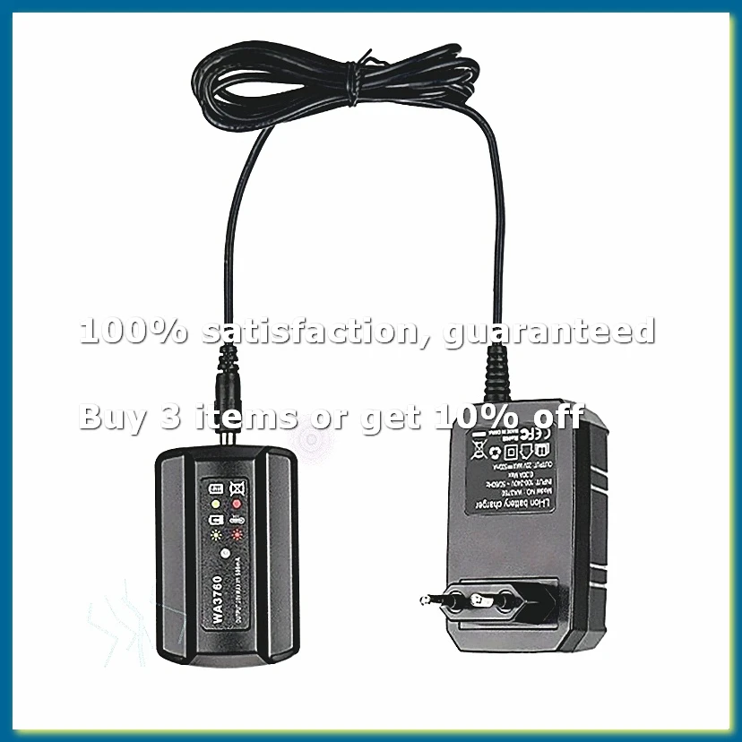 WA3760 Lithium Battery Charger for 20V WA3551 WA3572 WA3550 WA3553 WG629 WA3860 WA3760 WA3880 EU Plug-A26I