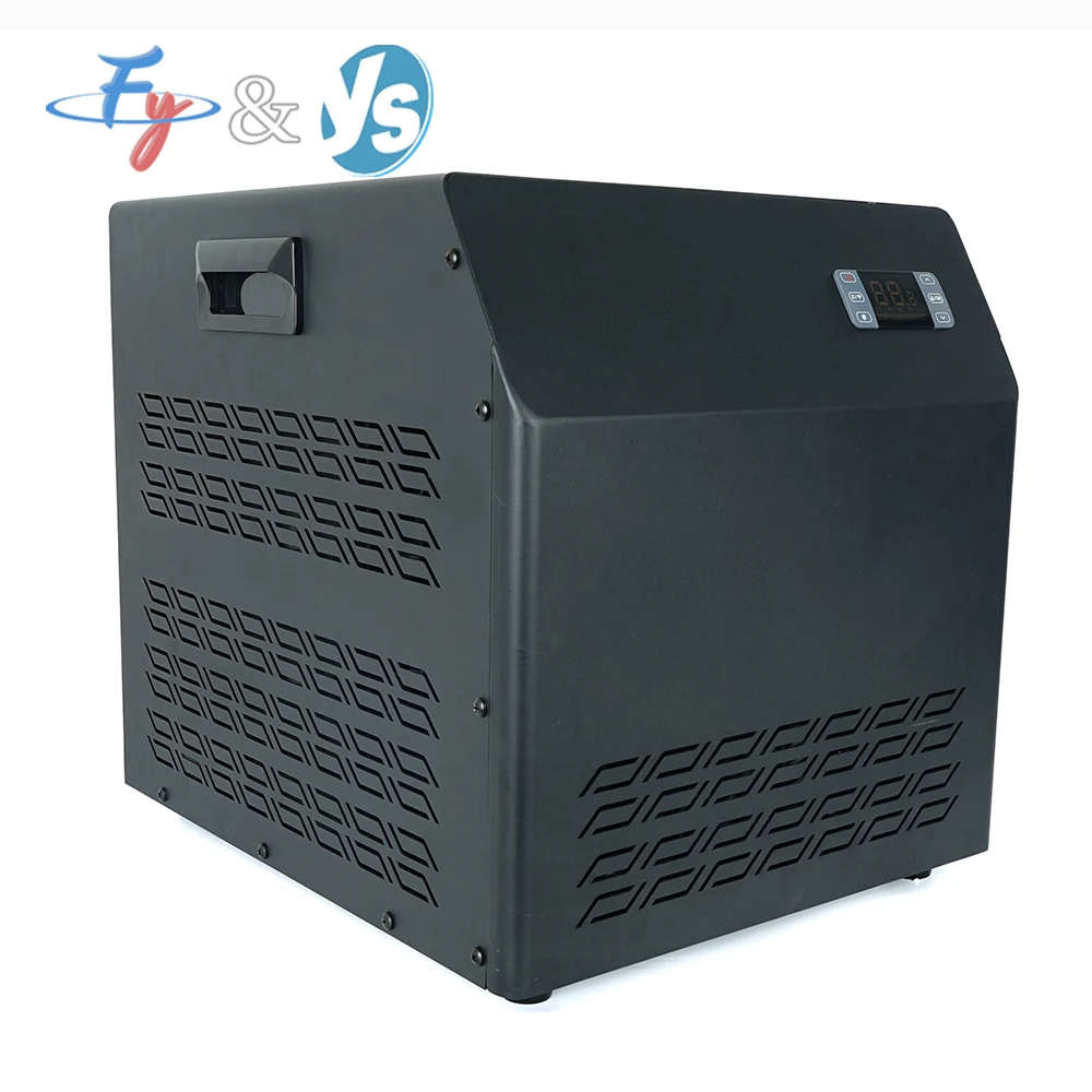 

Охладитель для ледяной бани мощностью 0,5 л.с., стабильный мини-охладитель со встроенным фильтром и насосом, небольшой охладитель воды с водяным охлаждением для ледяной бани