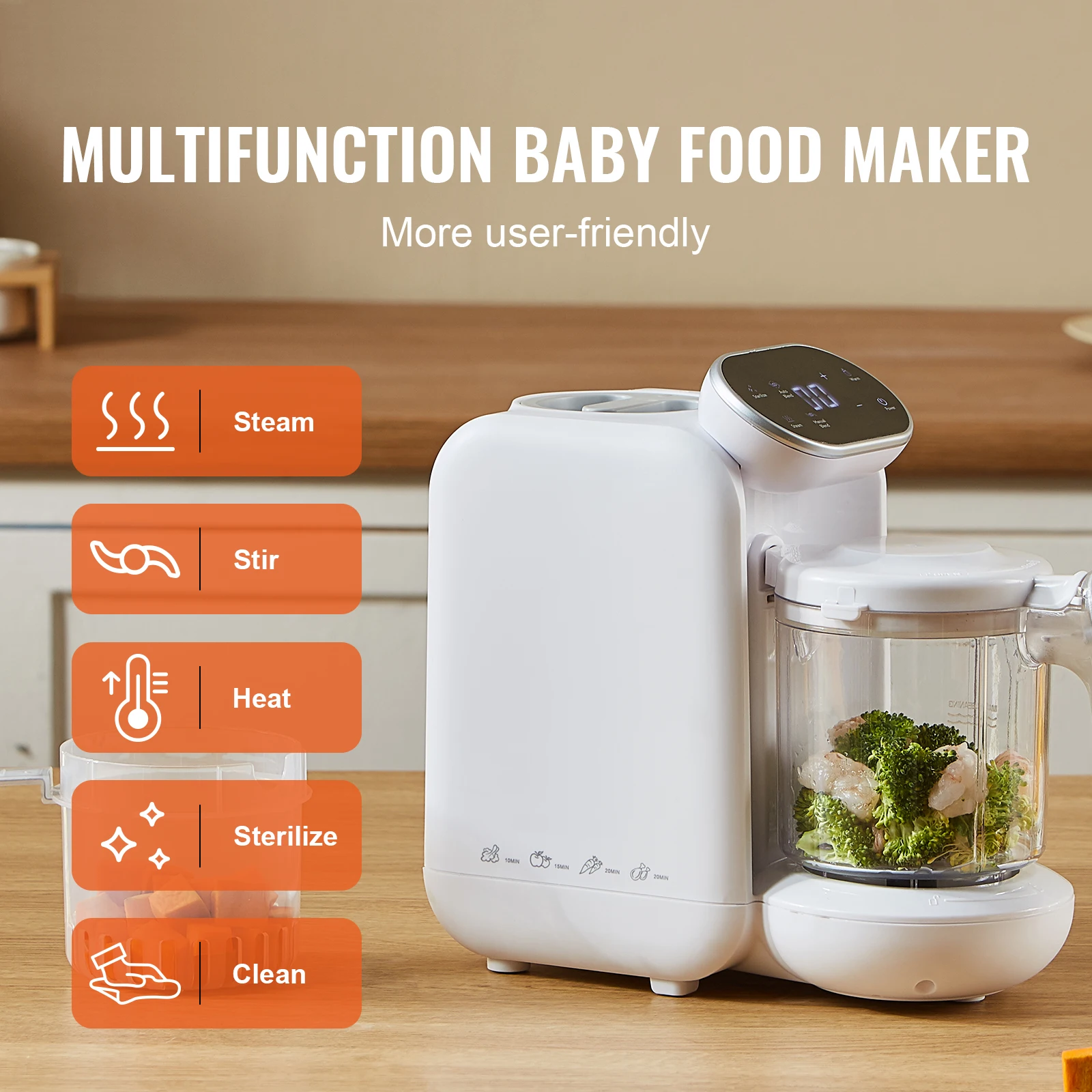 Baby Food Maker 430W with 750  - Baby Food Blender And Steamer recension och pris