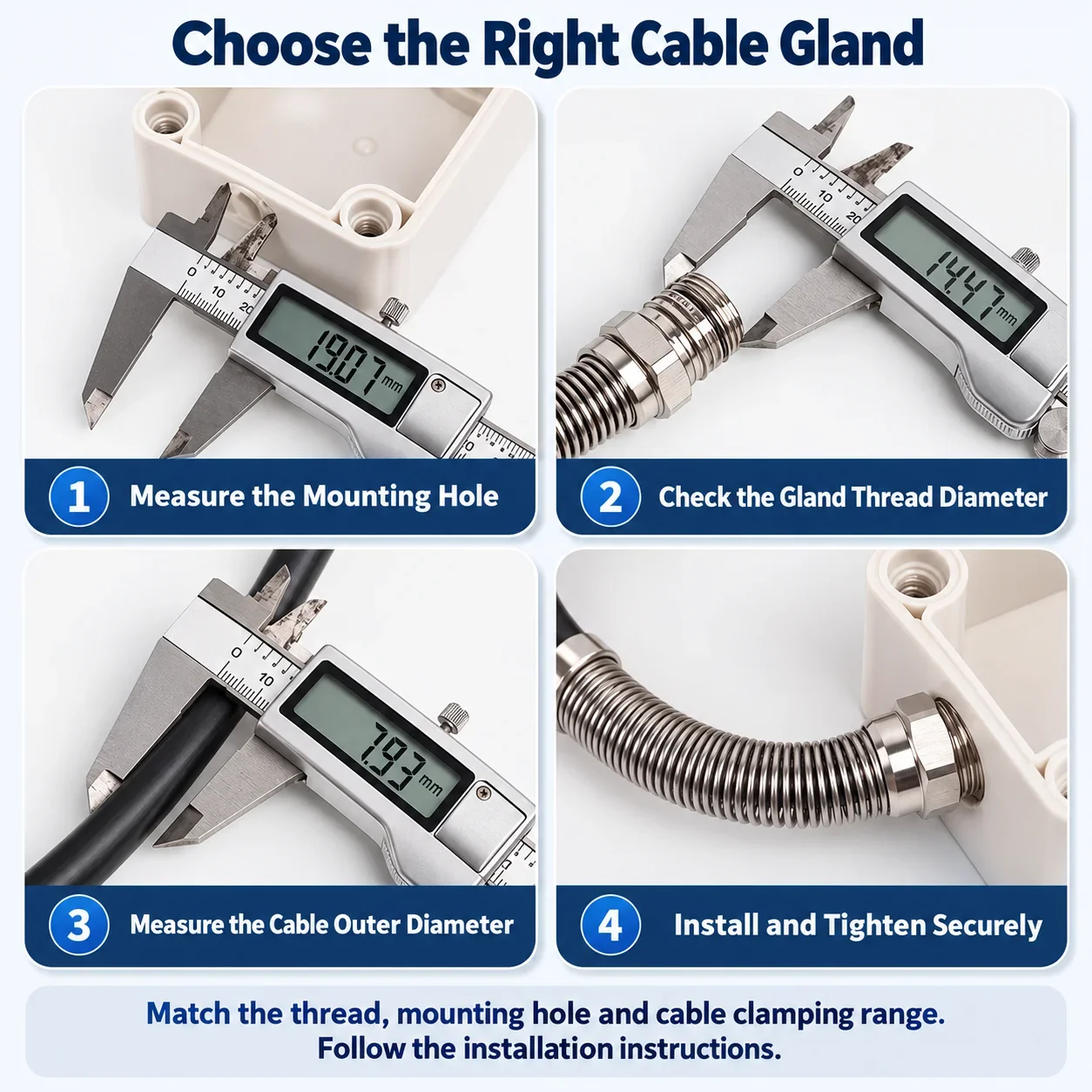 Waterproof Brass Nickel-Plated Anti-Bending Metal Cable Connector Spring-Type Gland M Series for Secure Wire Management