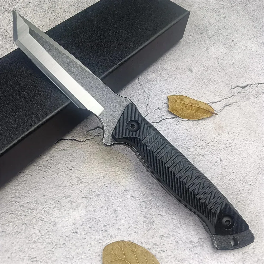 High Quality Fixed Blade Knife with Kydex Sheath Full Tang Straight Knife for Camping Hunting Outdoor EDC Tool