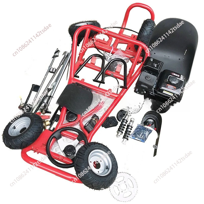 

168CC modified four-wheel motorcycle drift go kart complete set of vehicle frame accessories road tire assembly