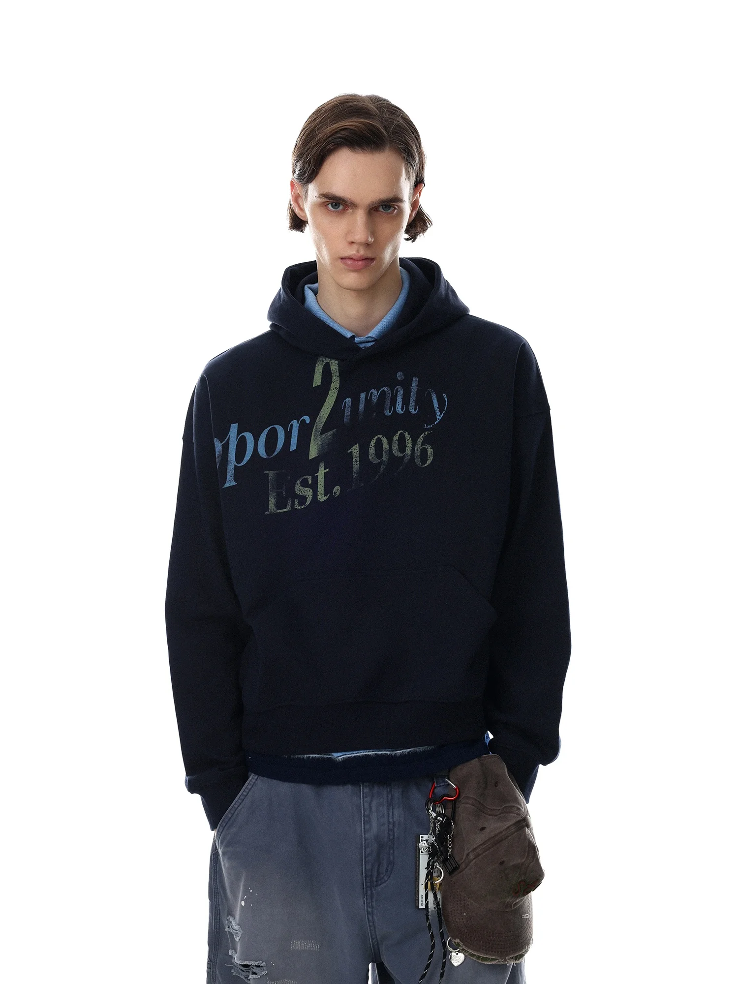 American Retro Letter Print Hoodie Unisex Casual Loose Couple Shirt Cotton Polyester Warm Long Sleeve Hooded Sweatshirt
