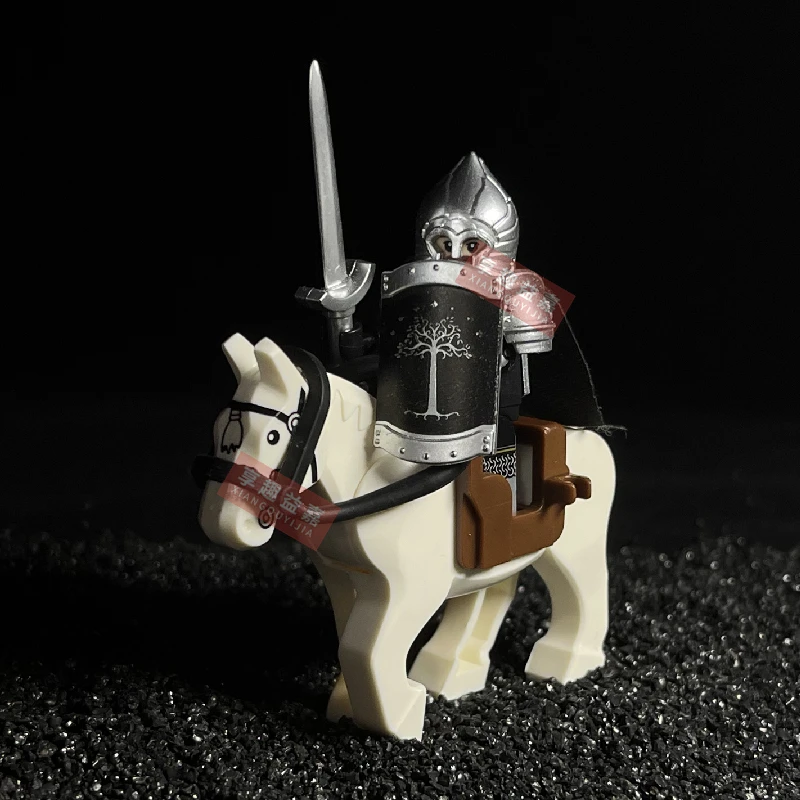 Medieval Gondor Cavalry Movie character DIY Building Blocks mini action toy figures Assemble Bricks Children toys Gifts