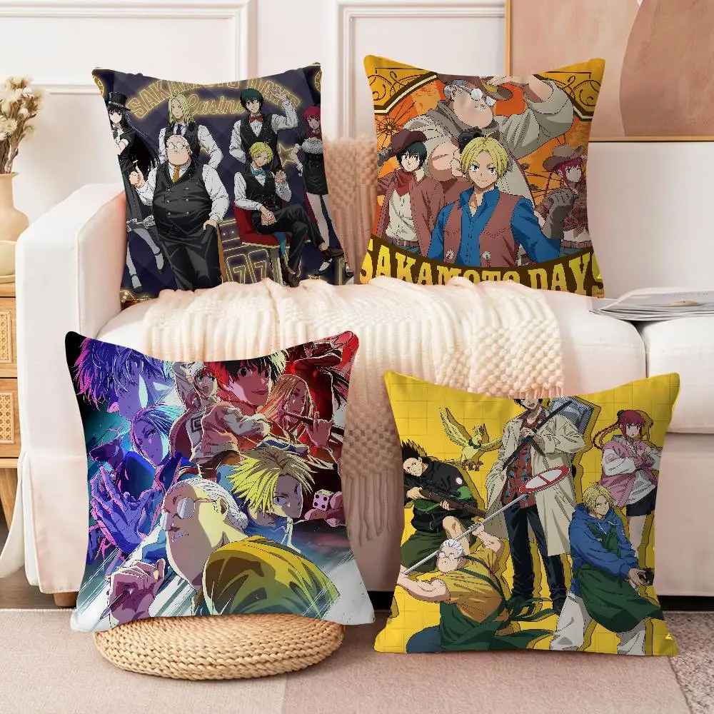

Anime S-Sakamoto-Days Personalized Pillow Cover Kids Bedroom Wild Party Decor Pillowcase kid Birthday shower Gift