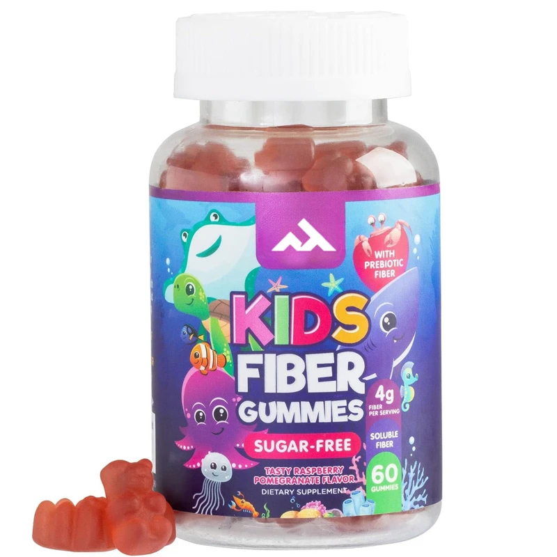 Children\'s Fiber Gummy Bear Supplement - Supports Digestive Health and Immune Support - Plant-based Vitamins, Vegetarian