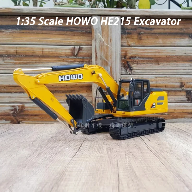 

1:35 Scale HOWO HE215 Excavator Alloy Engineering Machinery Model Collection Souvenir Static Display Adult Children Gift Toy