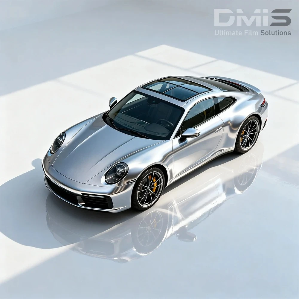 For Electro Optical Metallic Silver Anti-scratch PVC Car Film Vinyl Wrap for Car Body Paint Protection Wrap Vinyl Film