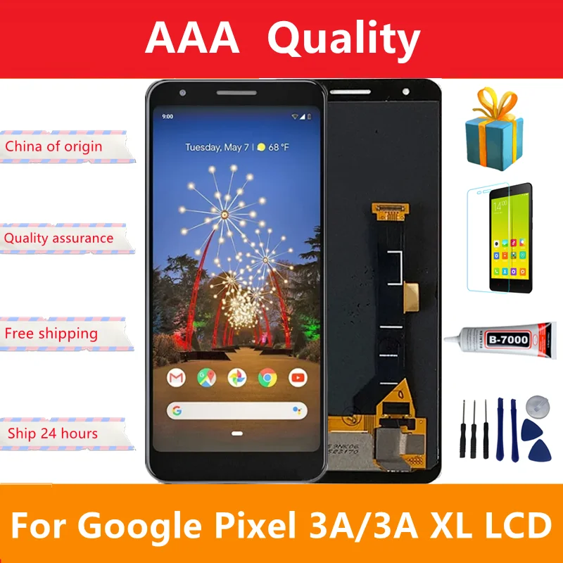 

Supor Amoled LCD For Google Pixel 3A XL 3AXL G020C LCD Display Screen+Touch Panel Digitizer For Google Pixel 3a G020A LCD