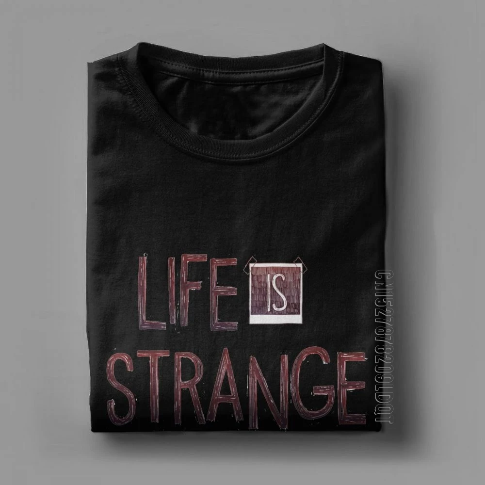 Life Is Strange Men T Shirt Butterfly Max Game Vintage Tee Shirt Male Tshirt Round Collar T-Shirt Cotton Oversized Clothes