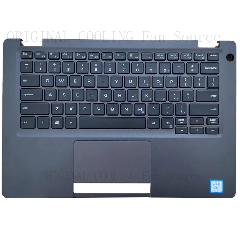 R+  Palmrest w/Keyboard 0WMRNT  for Dell Latitude 5300 Intel i7 Black US
