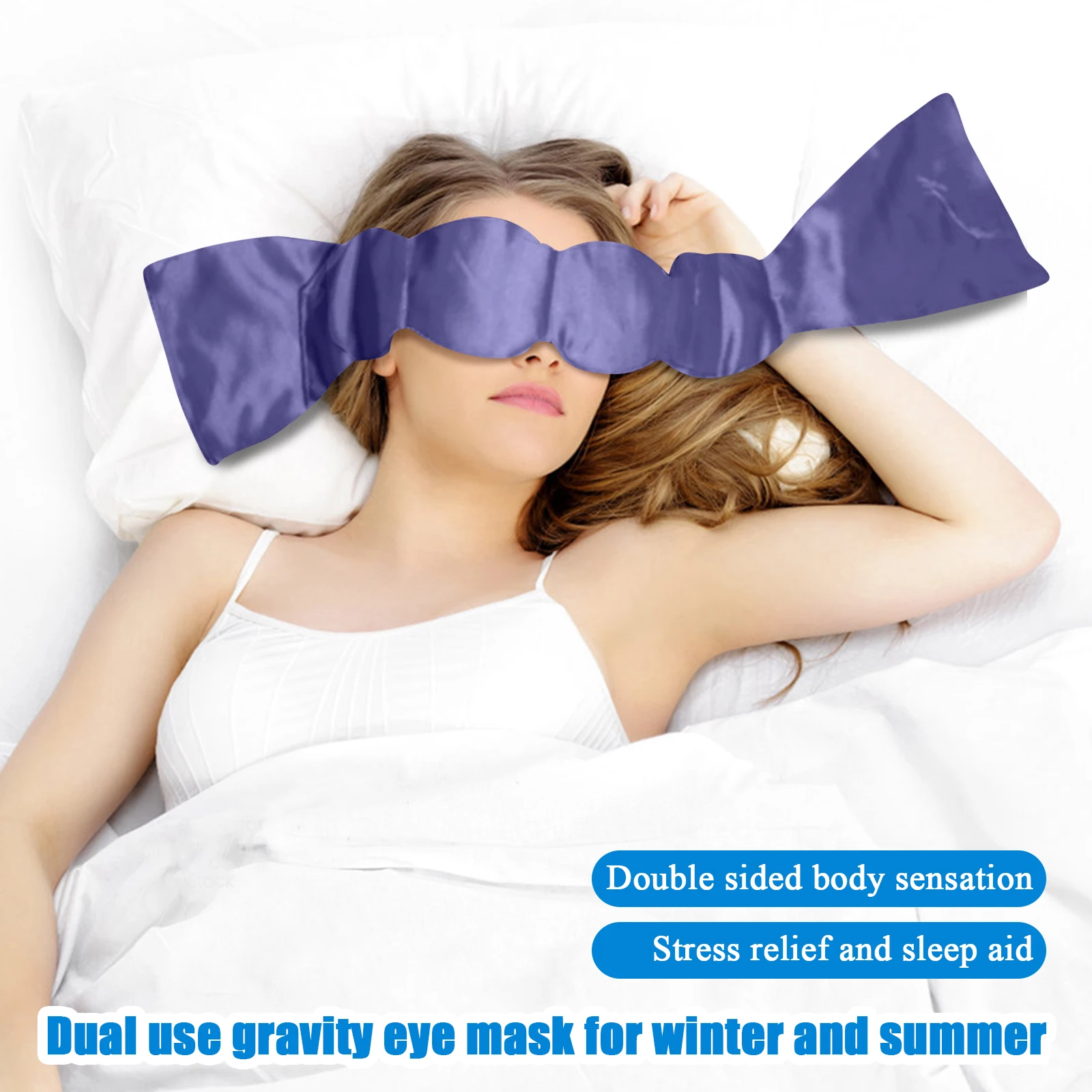 

Гравитационная маска для сна, одеяло для сна, маска для сна с глубоким давлением, подушка для глаз, мягкий пресс, сон и релаксация