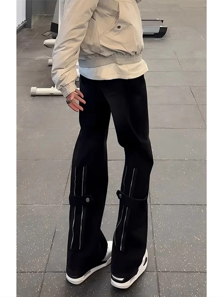 

Мужские джинсы American Workwear Fce с подкладкой, удлиненные, прямые, слегка расклешенные, молодежные, модные, летние