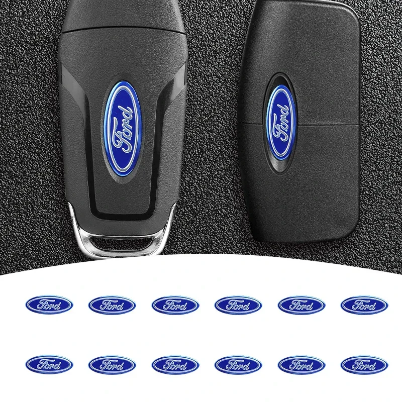 Car New Remote Control Emblem Logo Key Sticker For Ford Raptor Fiesta Focus 2 3 4 Mondeo Ecosport Mustang Fusion Accessories