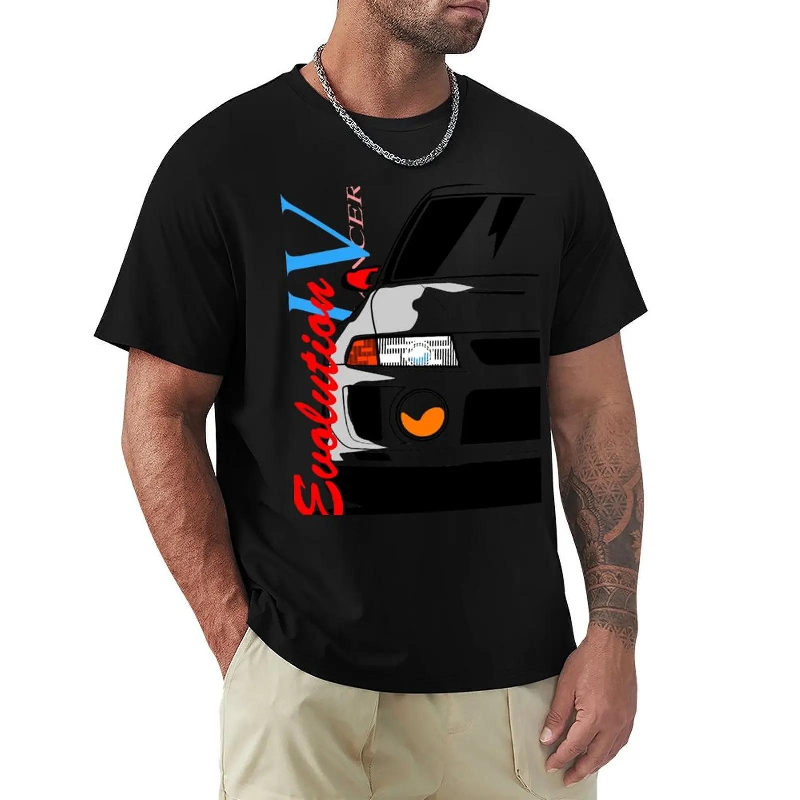 Lancer Evolution IV T-Shirt Big and Tall Casual T-Shirt