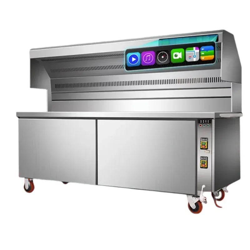 Commercianti per barbecue per auto senza fumo con bancarelle Mercato notturno mobile Purificatore ambientale Griglia per esterni Fornello per barbecue commerciale