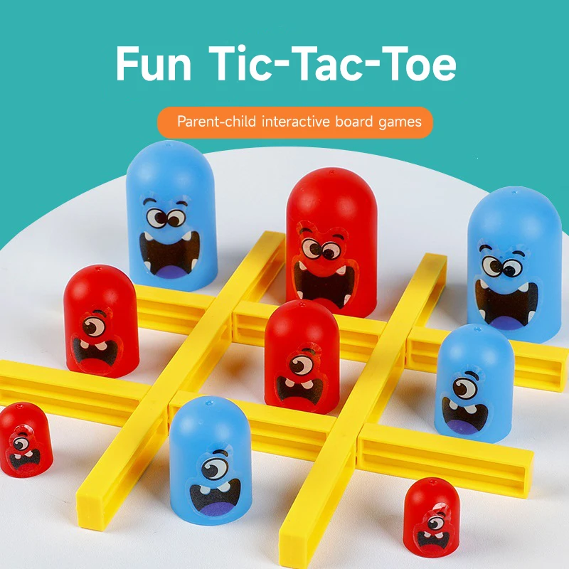 Tic Tac Toe Big Eat Small Gobble Bordspel Speelgoed Kinderen Party Game Speelgoed Vroeg Onderwijs Logisch Denkvermogen Treinspeelgoed