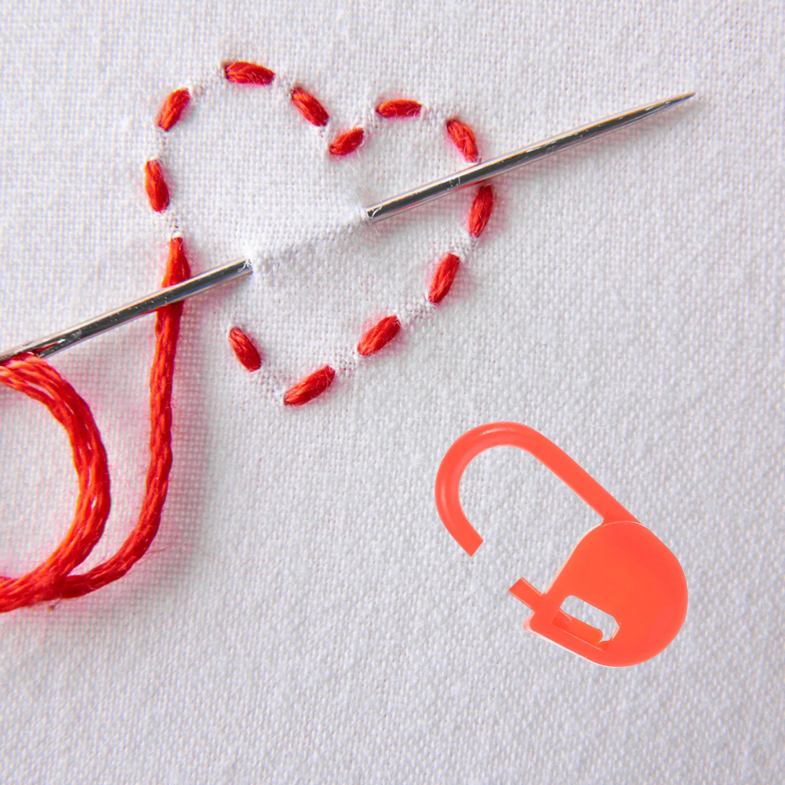 

50Pcs Stitch Markers for Crocheting Fine Workmanship Easy Open Close Mini Size Knitting Weaving Accessories Stitch Markers