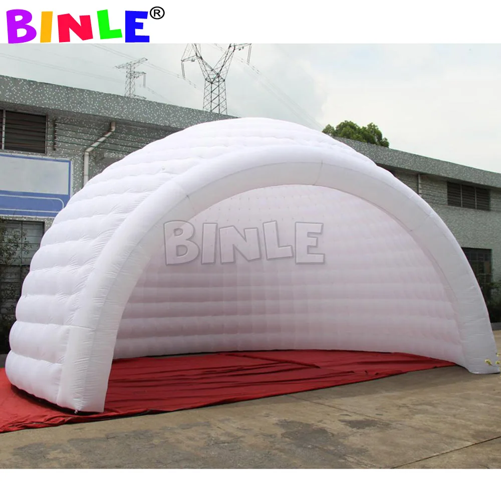 8x7x5mH big mobile blow up dome shaped inflatable wedding party tent with LED light for outdoor events