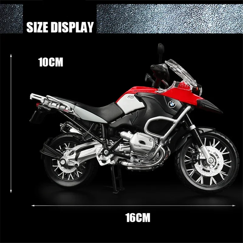 1:12 BMW-R1200 GS Sports Car Racing Motorcycles Simulation Alloy Metal Street Motorcycle Model Collection Childrens Toy Gift