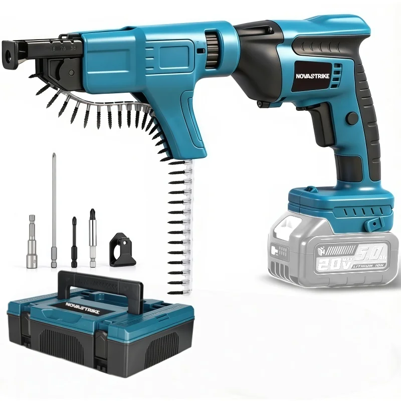 2-in-1 Brushless Cordless Screw Gun Electric Nailer Screwdriver For Makita 18V Battery Dual Function Power Tool (Tool only)