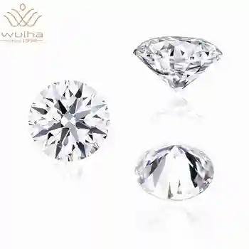 WUIHA Excellent Cut Round VVS1 D Real GRA Moissanite Loose Gemstones 100% Diamond Tested Fine Jewelry Accessories Wholesale