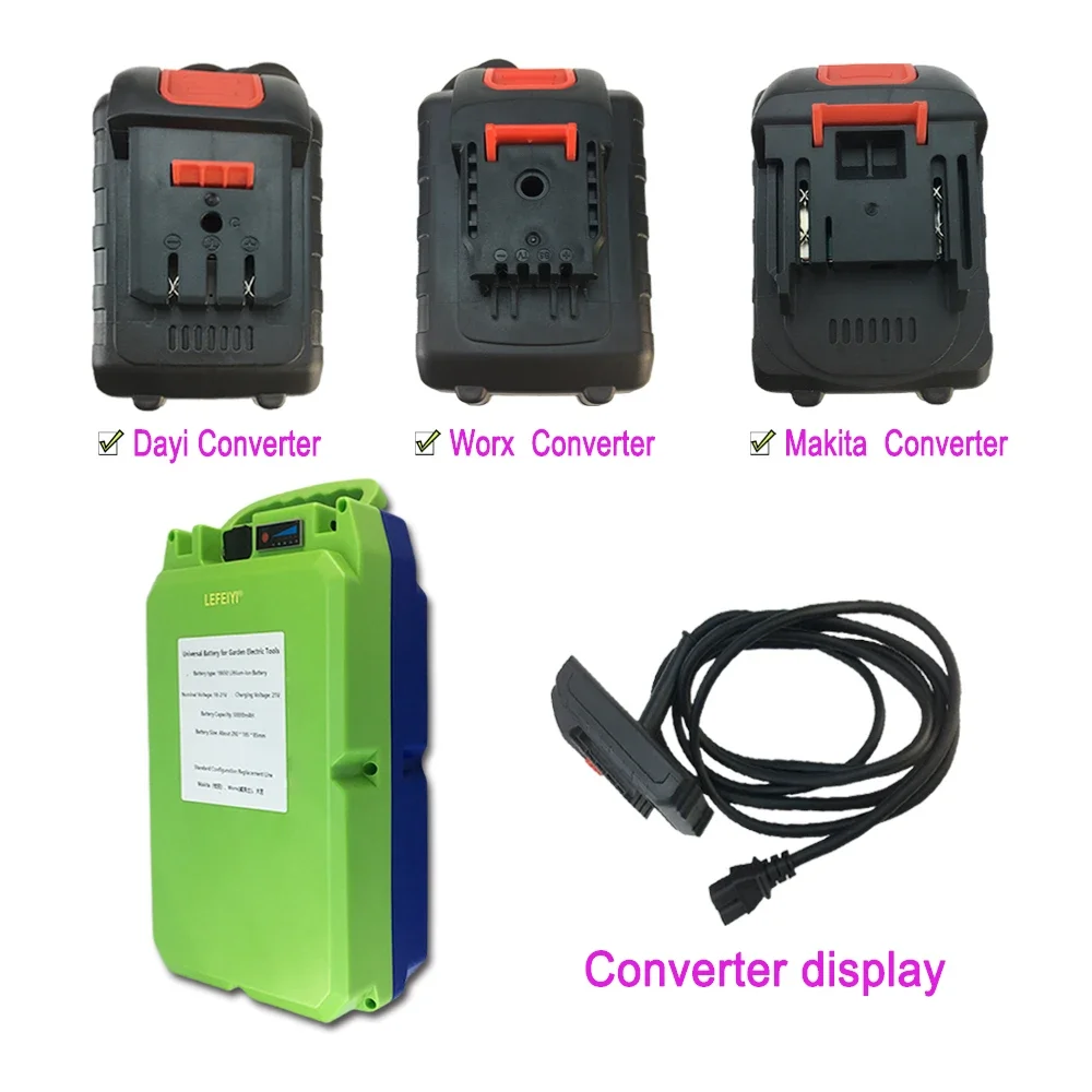 For  Applicable To Electric Lawn Mower Hedge Machine Tea Picker 18V/21V 50000mAH 18650 Lithium Battery