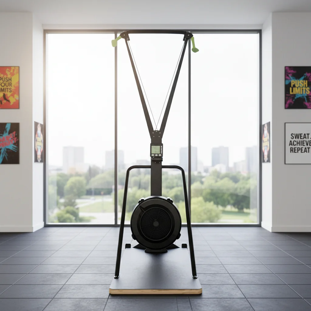 

Коммерческий механический лыжный тренажер для тренажерного зала и домашних тренировок с функцией защиты от ветра